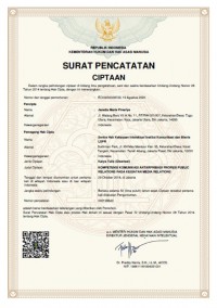 Image of Surat Pencatatan Ciptaan Hak Kekayaan Intelektual Institut Komunikasi dan Bisnis LSPR - Jenis Disertasi Karya Dr. Janette Maria Pinariya, S.Si, MM